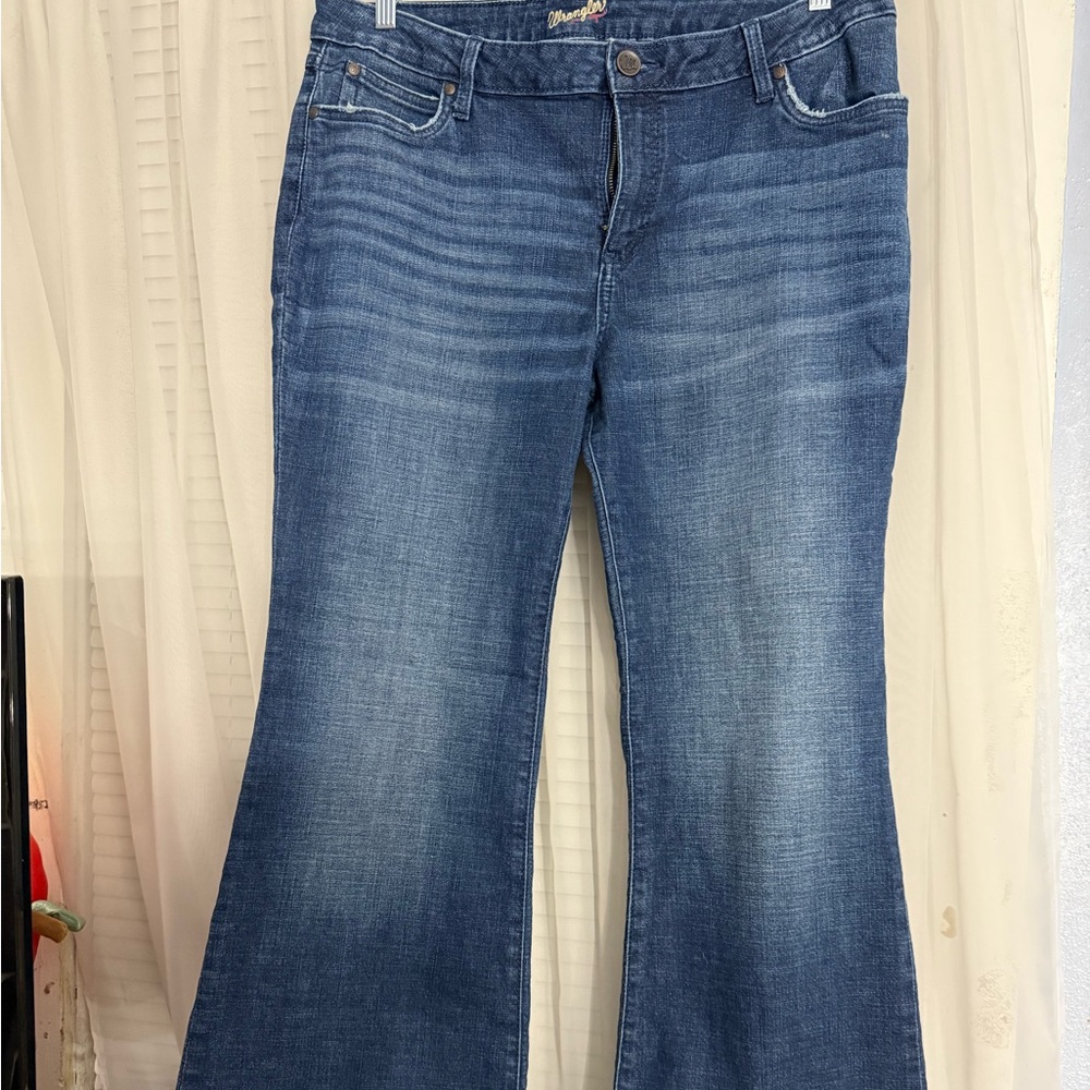 Wrangler Dark Blue Flare Women's Jeans
